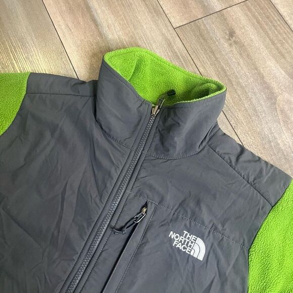 North Face Green Casual Fleece Jacket Women Large - Picture 2 of 6